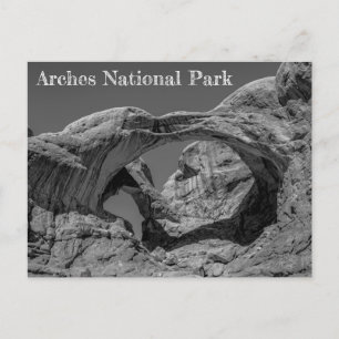 Cartão Postal Arco Duplo no Parque Nacional Arches