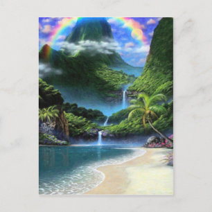 Cartão Postal arco-íris 2 do céu