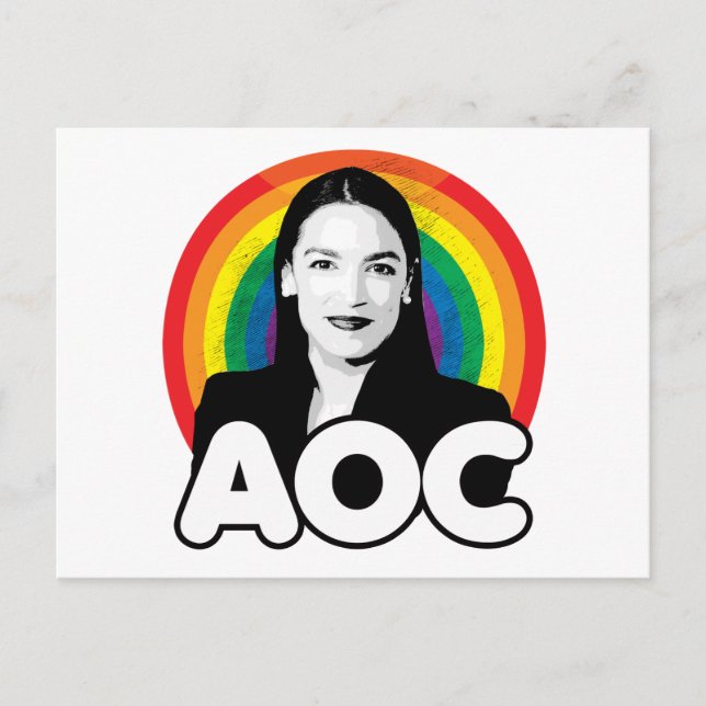 Cartão Postal Arco-íris AOC (Frente)