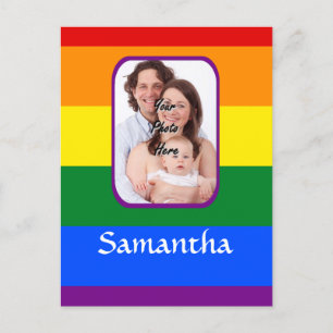 Cartão Postal Arco-íris colorido