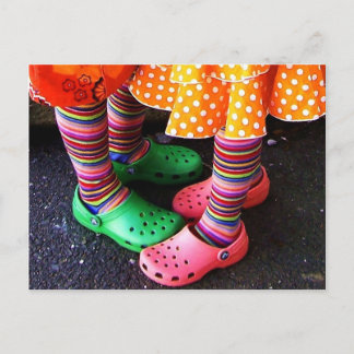 Cartão Postal Arco-Íris dançante