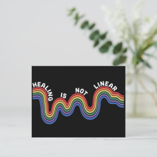 Cartão Postal Arco-íris de Consciência da Saúde Mental LGBTQ