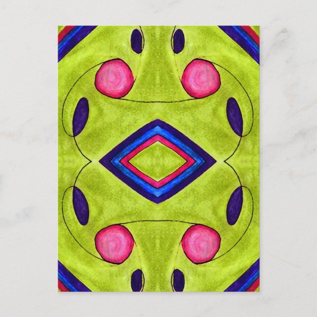 Cartão Postal Arco-Íris De Sopa De Ervilha (Frente)