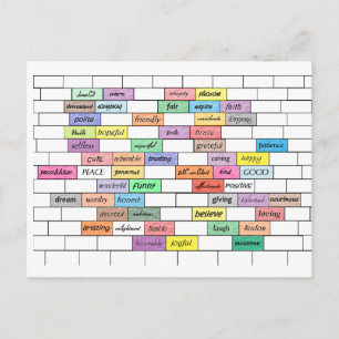 Cartão Postal Arco-íris do cartão-postal do Grafite Inspiracio