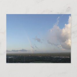 Cartão Postal Arco-Íris e Nuvens, Vista aérea Fundo do Céu Azul