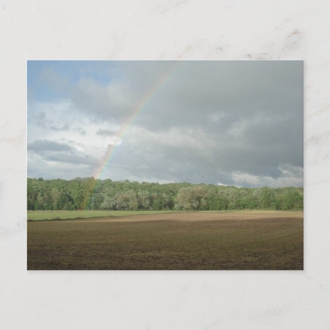 Cartão Postal Arco-íris fora da Rua Clair, MO (Frente)