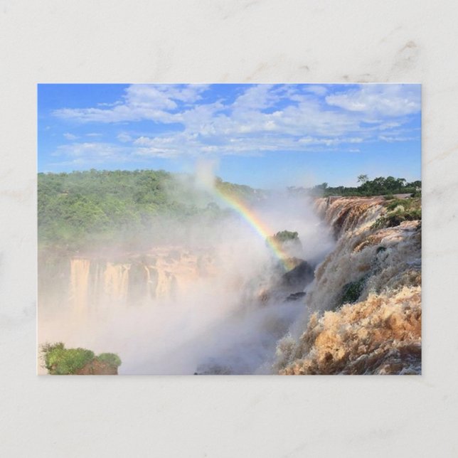 Cartão Postal arco-íris iguazu (Frente)