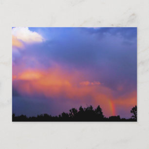 Cartão Postal arco-íris sobre a ortiz