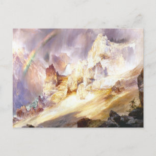 Cartão Postal Arco-íris sobre o Grand Canyon Yellowstone por Mor