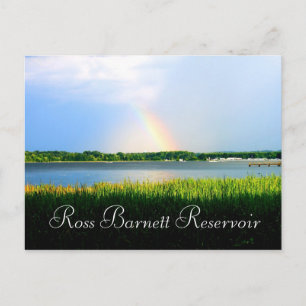 Cartão Postal Arco-íris sobre Ross Barnett Reservoir