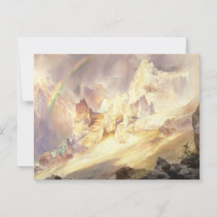 Cartão Postal Arco-íris sobre Yellowstone, Moran 1900