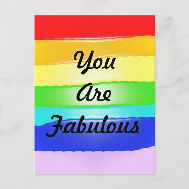 Cartão Postal Arco-íris v2 (Frente)