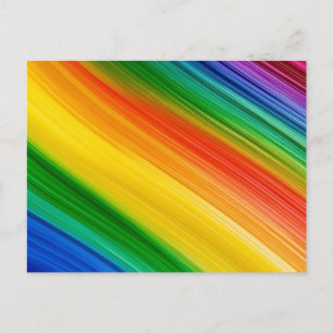 Cartão Postal Arco-íris Vibrante de Cores