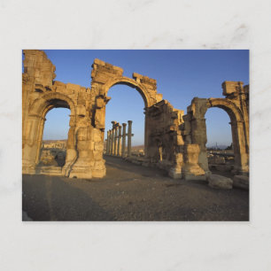Cartão Postal Arco Monumental, Palmyra, Homs, Síria