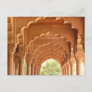 Cartão Postal arco vermelho forte delhi