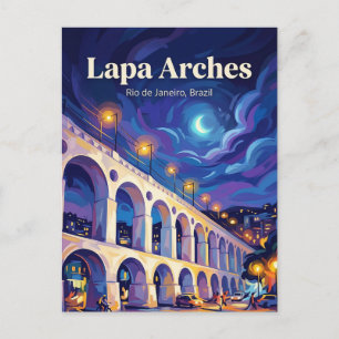 Cartão Postal Arcos da Lapa Brasil