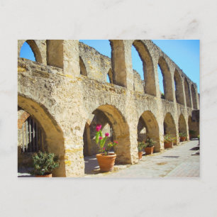 Cartão Postal Arcos do convento da Missão San Jose, San Antonio,