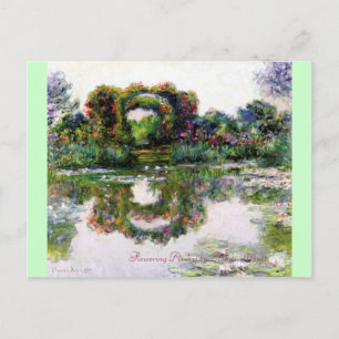 Cartão Postal Arcos Flores de Claude Monet