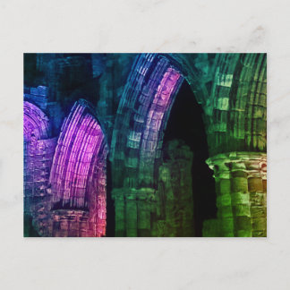 Cartão Postal Arcos góticos arruinados em Whitby abbey