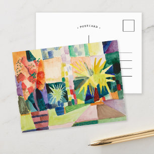 Cartão Postal Arden no lago de Thun   August Macke