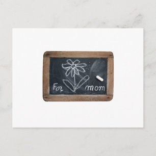 Cartão Postal Ardoise 10 Flor para o Cartão-Postal da Mãe