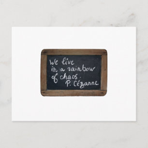 Cartão Postal Ardoise Rustic School Slate Cezanne Cote PostC