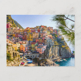 Cartão Postal Área Costeira das Cinque Terre da Ligúria Itália