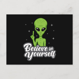 Cartão Postal Área Da Cabeça De alienígena 51 Ufo Aliens Espa