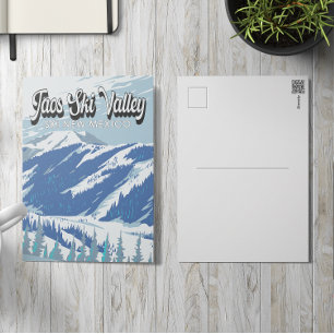 Cartão Postal Área de Esqui do Vale de Esqui do Caos no inverno