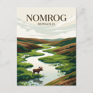 Cartão Postal Área de Proteção Estrita Nomrog Mongólia