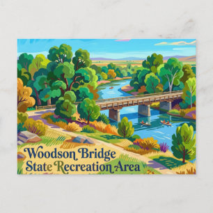 Cartão Postal Área de Recreação Estadual Woodson Bridge Califórn