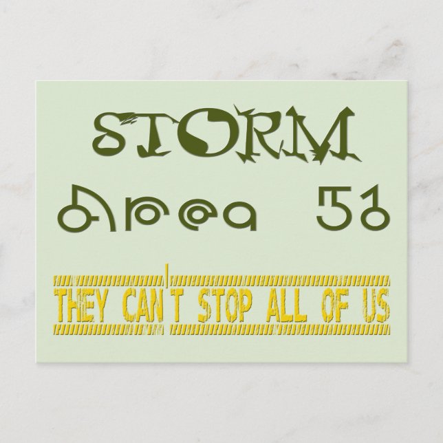 Cartão Postal Área de tempestade 51 (Frente)