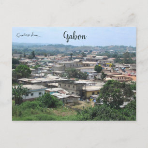 Cartão Postal Área do Mercado de Poto Poto Franceville Gabão