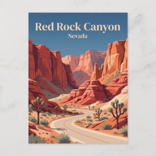 Cartão Postal Área Nacional de Conservação do Red Rock Canyon Ne