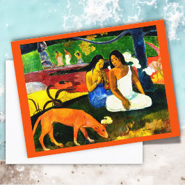 Cartão Postal Arearea por Paul Gauguin