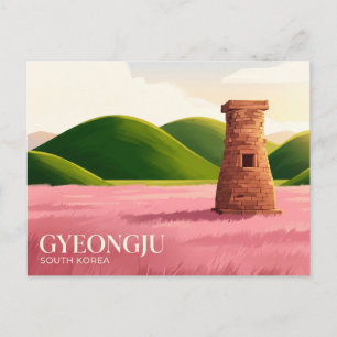 Cartão Postal Áreas Históricas de Gyeongju Coreia do Sul