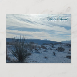 Cartão Postal Areia Branca Novo Deserto do México Dunas de Areia