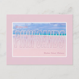 Cartão Postal Areia Rosa, Ilha Harbour, Cartaz Bahamas
