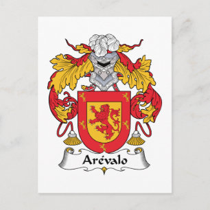 Cartão Postal Arevalo Family Crest