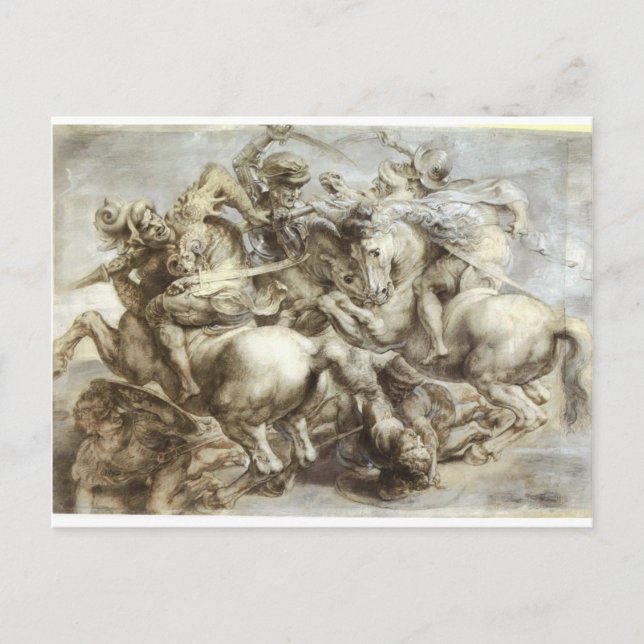 Cartão Postal Arezzo anghiari Batalha (Frente)