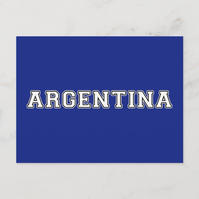 Cartão Postal Argentina (Frente)