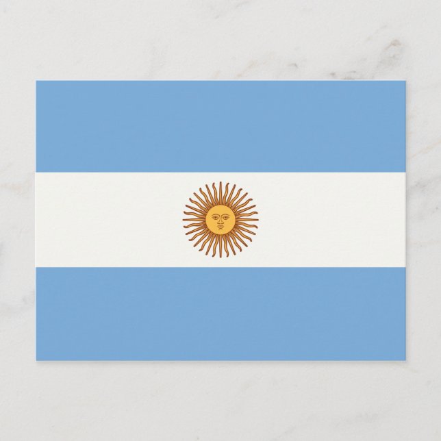 CARTÃO POSTAL ARGENTINA FLAG (Frente)