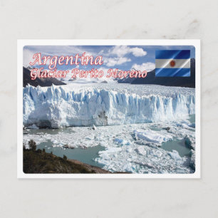 Cartão Postal Argentina - Papais noeis Cruz - Perita Glaciar -