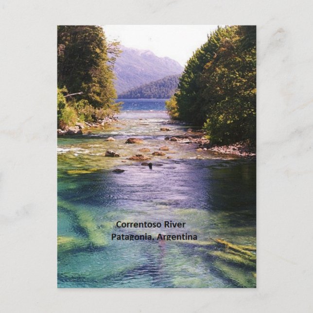 Cartão Postal Argentina, Patagônia fotografia pitoresca (Frente)