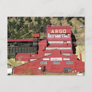 Cartão Postal Argo Dourado Mine & Mill, Idaho Primaveras, Colora