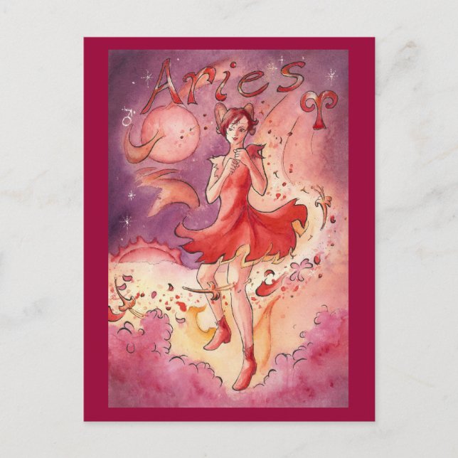 Cartão Postal Aries (Frente)