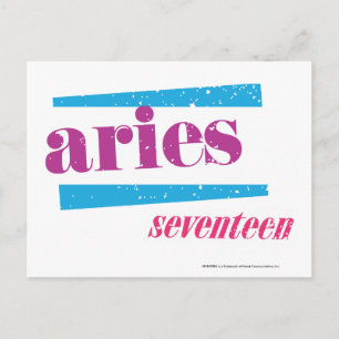 Cartão Postal Aries Purple