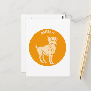 Cartão Postal Áries, Signo do Zodíaco, Horóscopo, Astrologia