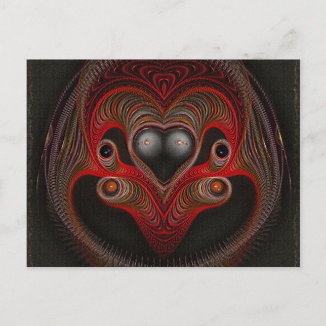 Cartão Postal Aries the Ram Abstrato Art (Frente)