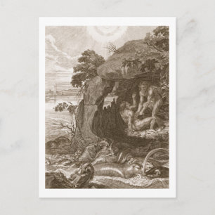 Cartão Postal Aristeus Compels Proteus para Revelar seus Óragos,